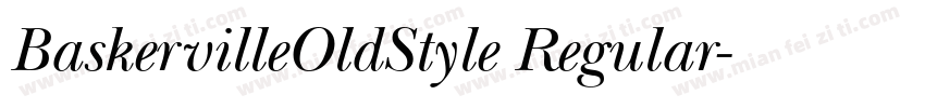 BaskervilleOldStyle Regular字体转换